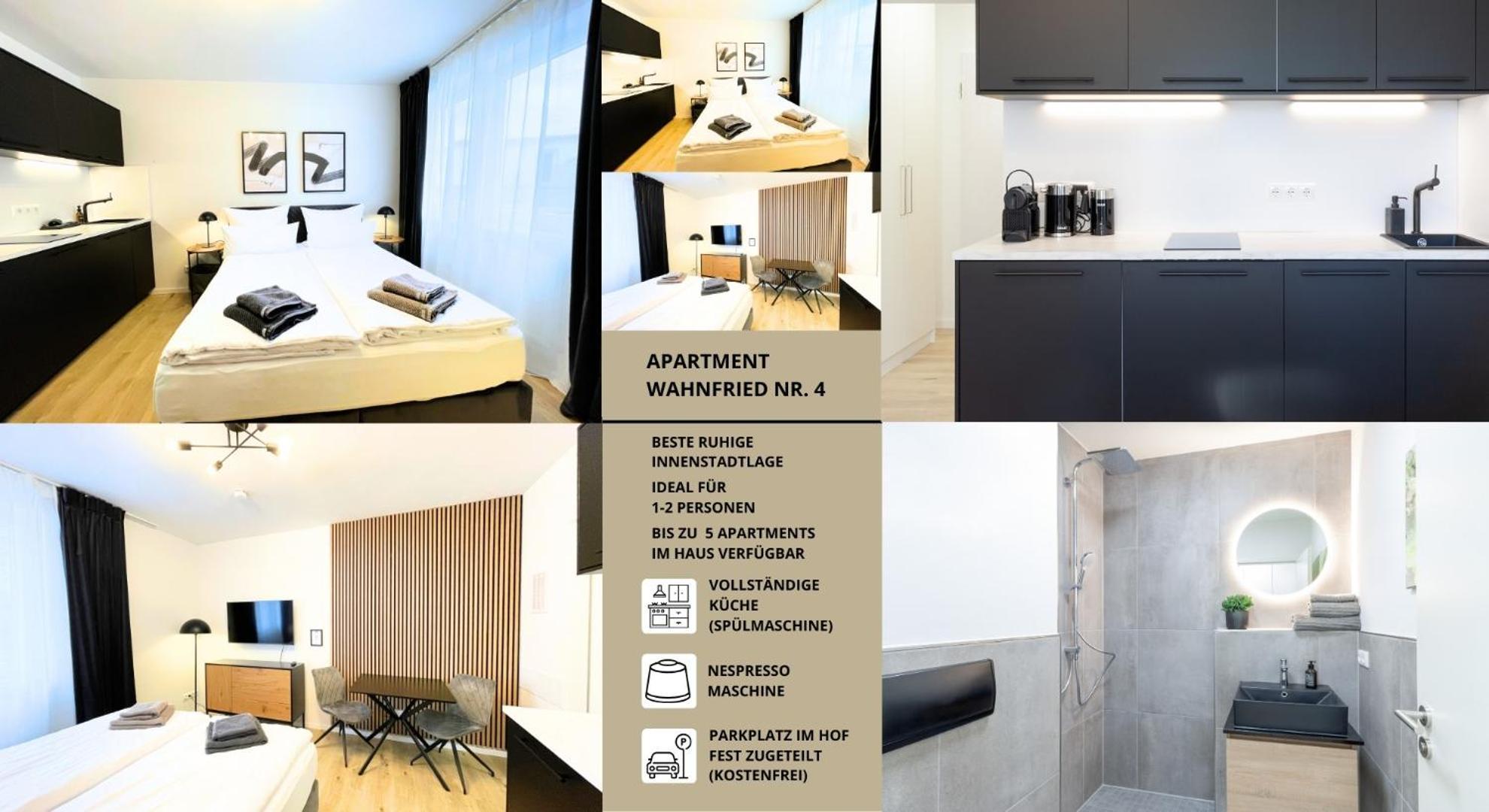 Apartment Wahnfried No4 - Zentral Wohnen Mit Kueche Und Duschbad, Parkplatz, 300M Zur Fussgaengerzone 拜罗伊特 外观 照片